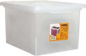 Lorell Letter/Legal Plastic File Box