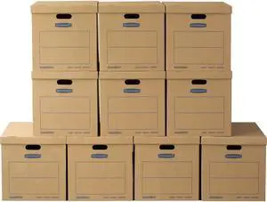 Bankers Box SmoothMove Classic Moving Boxes, Large 10pk