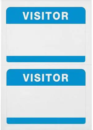Advantus Self-Adhesive Visitor Badges