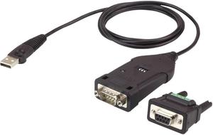 ATEN USB to RS-422/485 Adapter - Serial/USB for Notebook, Camera, Alarm - 115.20 kB/s - 3.94 ft - 1 Pack - 1 x Type A Male USB - 1 x DB-9 Male Serial - Black