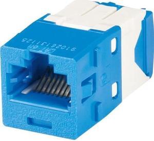 Panduit CJ6X88TGBU-24 Mini-Com TX6 Cat6a Jack Module, Blue, 24-Pack