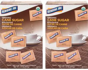 Genuine Joe Turbinado Natural Cane Sugar Packets