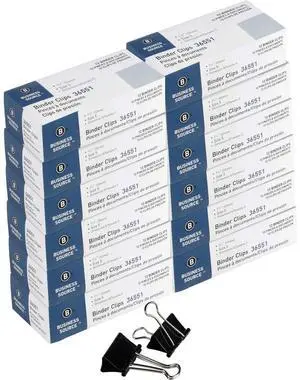 Business Source Fold-back Binder Clips