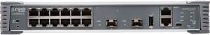 Juniper EX2300-C Compact Ethernet Switch - 12 Ports - Manageable - Gigabit Ethernet, 10 Gigabit Ethernet - 10/100/1000Base-T, 10GBase-X - 3 Layer Supported - Modular   EX2300-C-12P-TAA