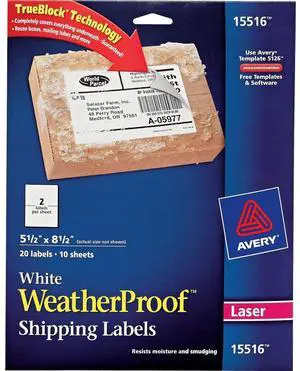 Avery Weatherproof Mailing Labels