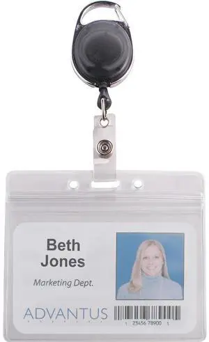 Advantus Badge Reel Holder Combo Pack