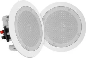 Pyle PDIC1661RD - 200 W PMPO Speaker - 2-way - 2 Pack - White
