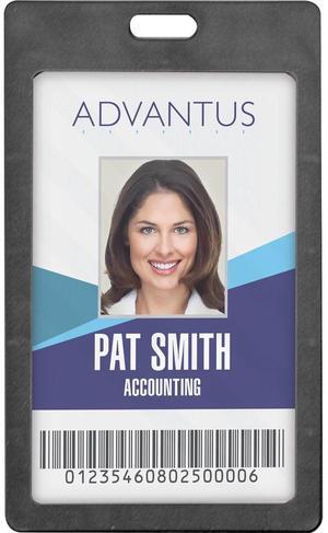 Advantus Vertical Rigid ID Badge Holder