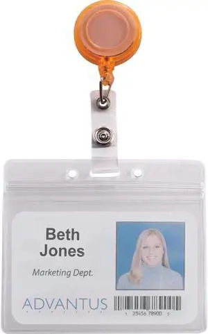 Advantus 4-Color Neon Set ID Card Reels