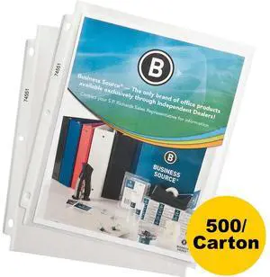 Business Source Top-Loading Poly Sheet Protectors