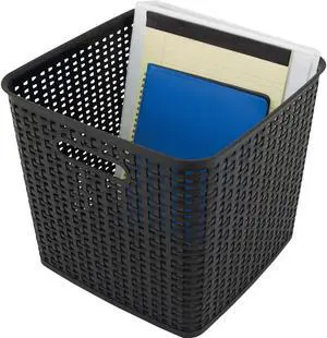 Advantus Plastic Weave Bin