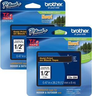 Brother P-touch TZe Laminated Tape Cartridges