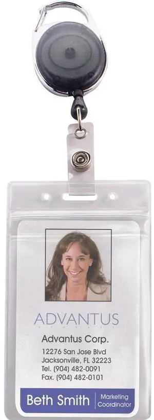 Advantus Badge Reel Holder Combo Pack