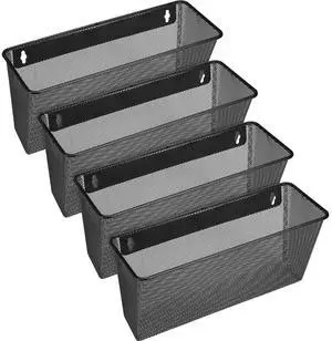 Lorell Black Mesh Wire Wall Pocket