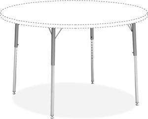 Lorell Classroom Activity Table Standard Height Adjustable Leg Kit