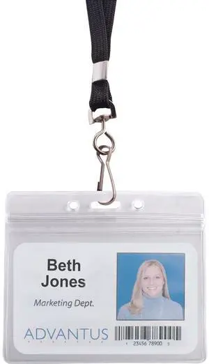 Advantus ID Holder/Lanyard Combo Pack