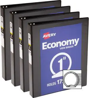 Avery Round Ring Economy View Binder