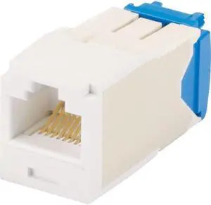 Panduit CJ6X88TGWH-24 Mini-Com TX6 10 Gig Cat6a Jack Module, White, 24-Pack