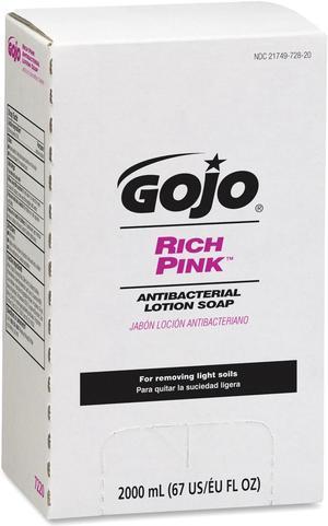 Gojo Rich Pink Antibacterial Lotion Soap Refill