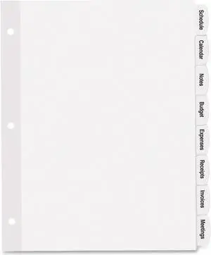 Avery Big Tab White Label Tab Dividers