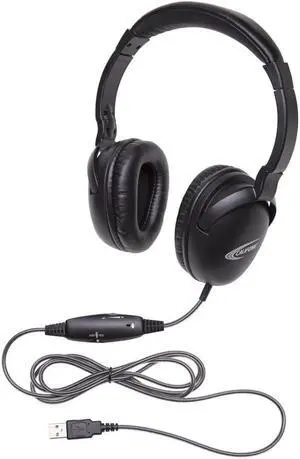 Califone 1017IMUSB NeoTech USB Headset with Califuff Braided Cord And Volume Control