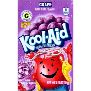 Kool-Aid Grape Unsweetened Drink Mix, 0.14 oz Envelope Kool-Aid Grape Unsweetened Drink Mix, 0.14 oz Envelope