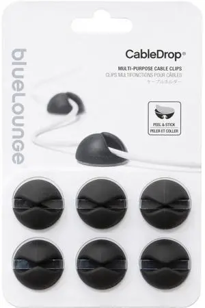 Advantus BlueLounge CableDrop MP Cable Clips