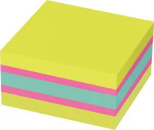 3M Post-it Note Cube Super Sticky 3"x3" 360/Cube Green Wave 2027SSGFA