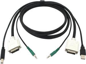 6FT SECURE KVM CABLE DVI USB