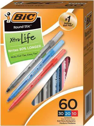 BIC Round Stic Ballpoint Pens