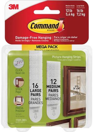 3M Command Picture Hanging Strips Mega Pack