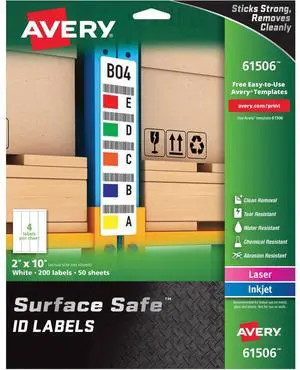 Avery&reg Surface Safe ID Labels