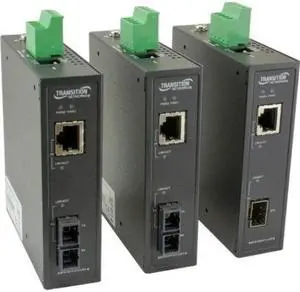 Transition Networks Unmanaged Hardened Gigabit Ethernet Media Converter