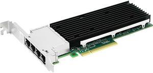 AXIOM 10GBS QUAD PORT RJ45 PCIE 3.0 X8 NIC CARD-PCIE34RJ4510-AX