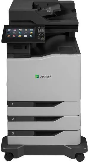 Lexmark CX860dte Laser Multifunction Printer - Color - Plain Paper Print - Floor Standing - TAA Compliant Lexmark CX860dte Laser Multifunction Printer - Color - Plain Paper Print - Floor Standing - TAA Compliant