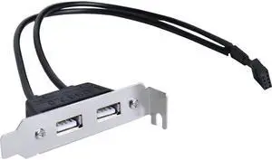 SIIG 2-Port USB 2.0 Low Profile Extension Bracket