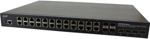 Transition Networks Managed Hardened Gigabit Ethernet PoE+ Rack Mountable Switch SISPM10403248LNA