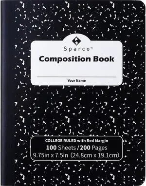 Sparco College Ruled Composition Notebook