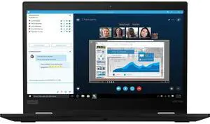 Lenovo ThinkPad X390 Yoga 20NQS1QT00 13.3" Touchscreen 2 in 1 Notebook - 1920 x 1080 - Core i5 i5-8265U - 8 GB RAM - 256 GB SSD - Black