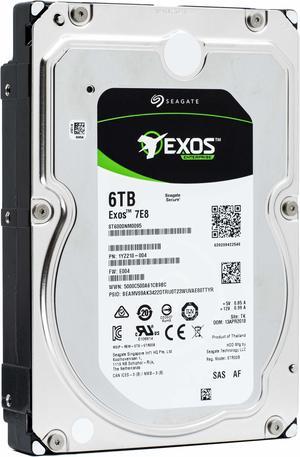Seagate Exos 7E8 6TB 7200 RPM 512e SAS 12Gb/s 256MB Cache 3.5-Inch Hard Drive (ST6000NM0095)
