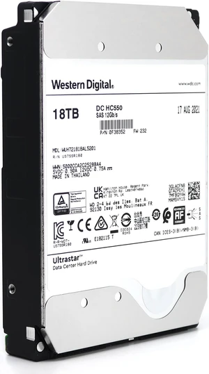 WD Ultrastar DC HC550 18TB 7200RPM SAS 12Gb/s 3.5" HDD (WUH721818AL5201) WD Ultrastar DC HC550 18TB 7200RPM SAS 12Gb/s 3.5" HDD (WUH721818AL5201)