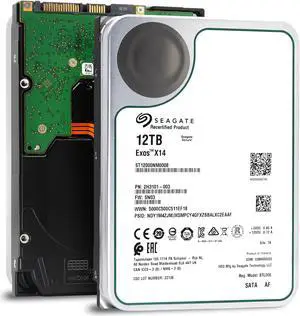 Seagate Exos X14 12TB SATA 7200 RPM 3.5" Enterprise HDD (ST12000NM0008) Seagate Exos X14 12TB SATA 7200 RPM 3.5" Enterprise HDD (ST12000NM0008)