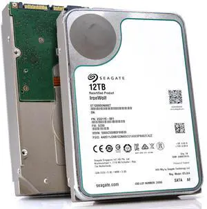 Seagate IronWolf ST12000VN0007 12TB 7.2K RPM SATA 6Gb/s 256MB 3.5" NAS Manufacturer Recertified HDD