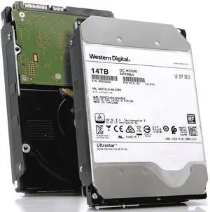 WD Ultrastar DC HC530 14TB SATA 6Gb/s 3.5-Inch Data Center HDD - WUH721414ALE604 (0F31152) - (Certified Refurbished)