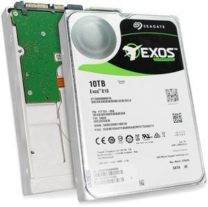 Seagate Exos X10 ST10000NM0016 10TB 7.2K RPM SATA 6Gb/s 512e 256MB 3.5" Refurbished HDD