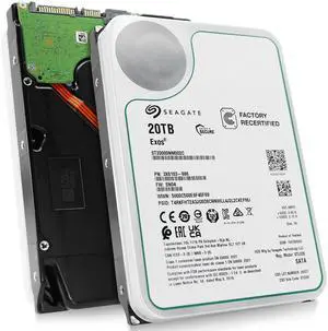 Seagate Exos 20TB 7.2K RPM SATA 6Gb/s 3.5in Enterprise HDD ST20000NM002C