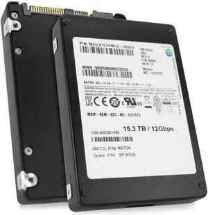 Samsung PM1633a MZ-ILS15T0 MZILS15THMLS 15.36TB SAS-3 12Gb/s 2.5" Enterprise SSD