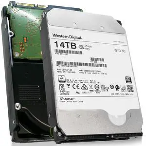 Western Digital Ultrastar DC HC530 14TB WUH721414ALE601 0F31163 SATA 6Gb/s 7.2K RPM 3.5" Enterprise Hard Disk Drive (HDD)