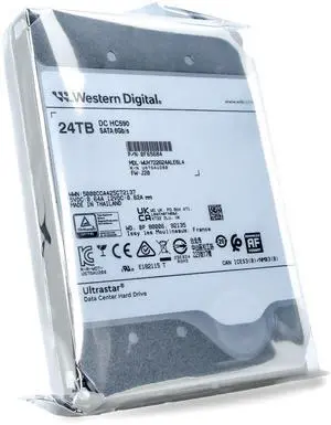 Western Digital Ultrastar DC HC590 24TB WUH722624ALE6L4 7.2K RPM SATA 6Gb/s Hard Disk Drive - New