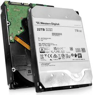 Western Digital Ultrastar DC HC570 22TB  WUH722222ALE601 0F48151 7.2K RPM SATA 6Gb/s 512e 3.5" Hard Drive (HDD)